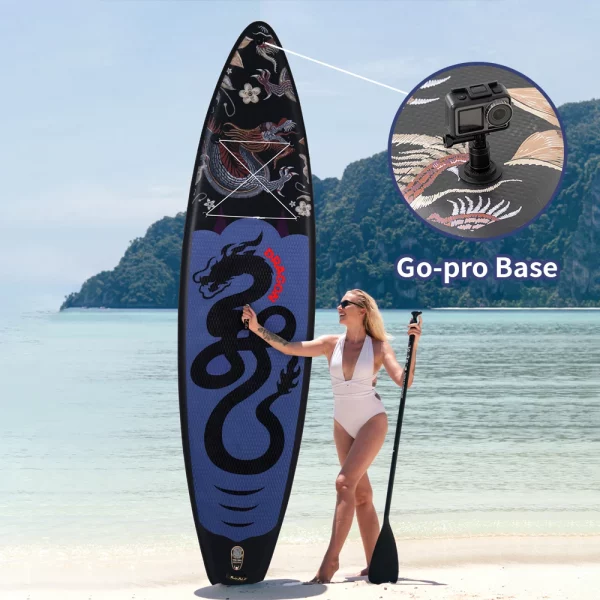 Sup Board + GO PRO Feature Inflatable Surfboard Stand Up Paddle Board Inflatable Sup PaddleBoard with Accessories